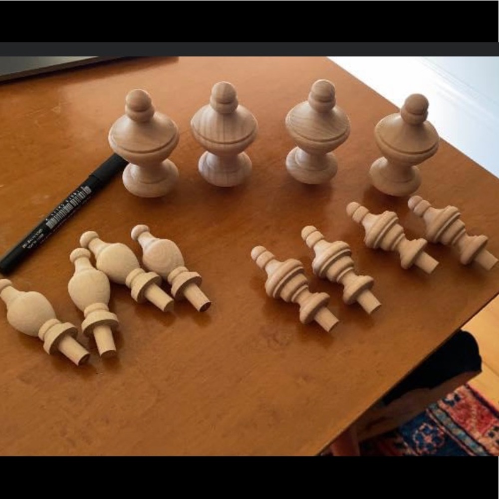Wooden Finials